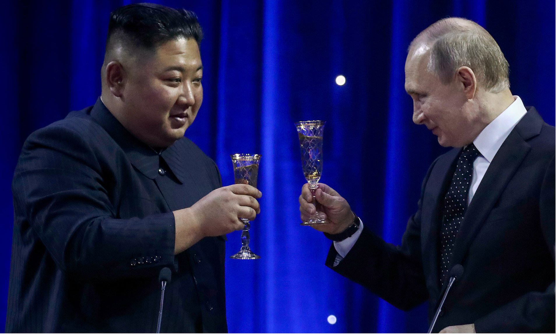 Kim Jong Un honoured with war medal by Putin