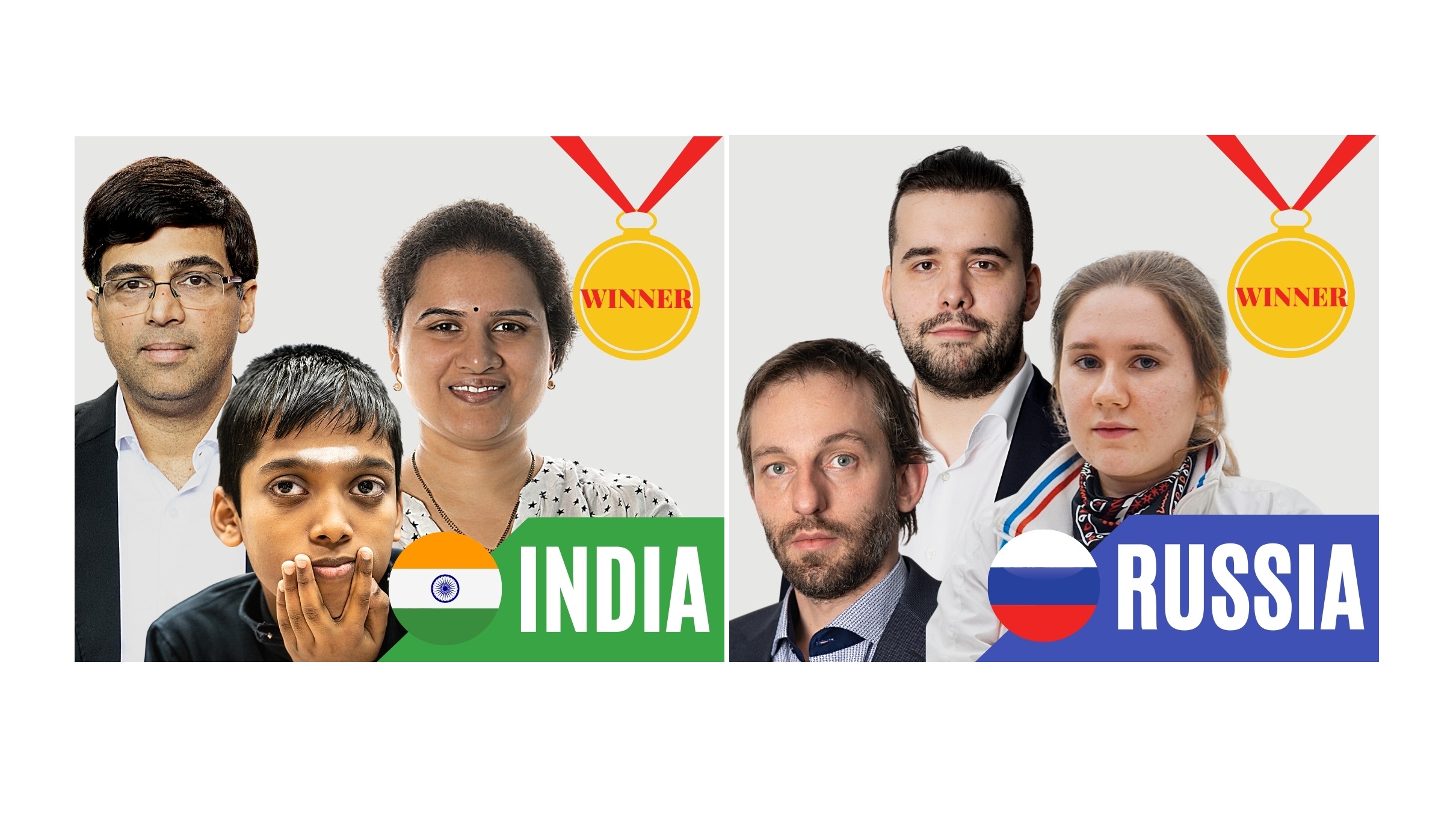 India and Russia declared joint winners at International Chess Olympiad