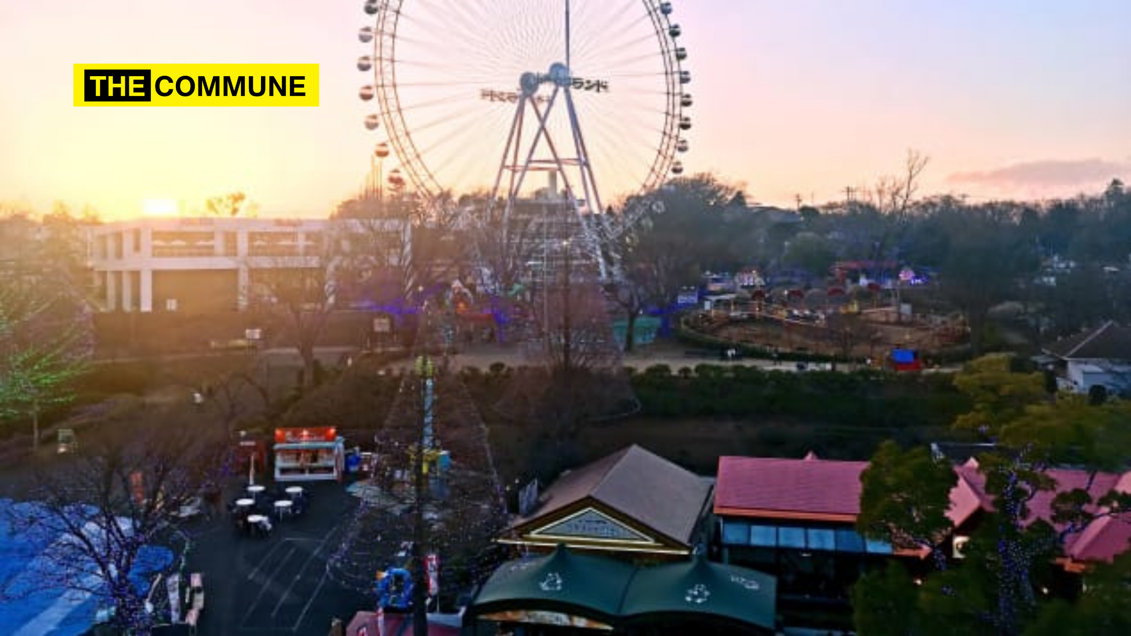 Work from atop a Ferris wheel in this Japanese amusement park