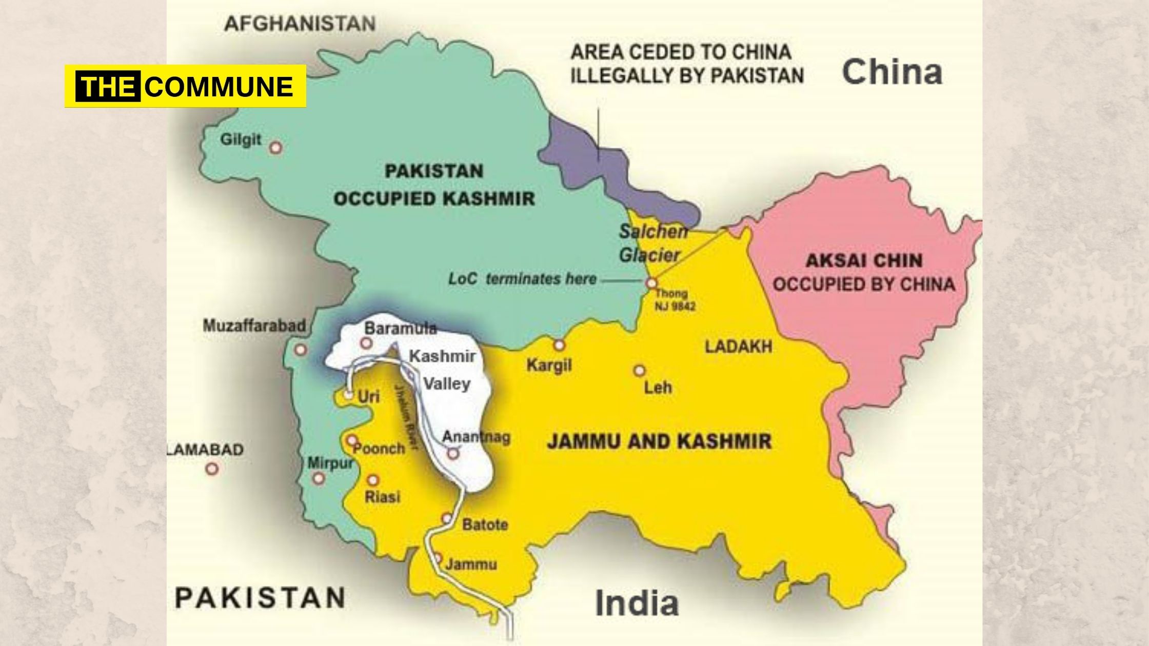 India Map With Pok And Aksai Chin China Installing Surface-To-Air Missile Defense In Pok, Prospect Of Two  Front War Looms - The Commune