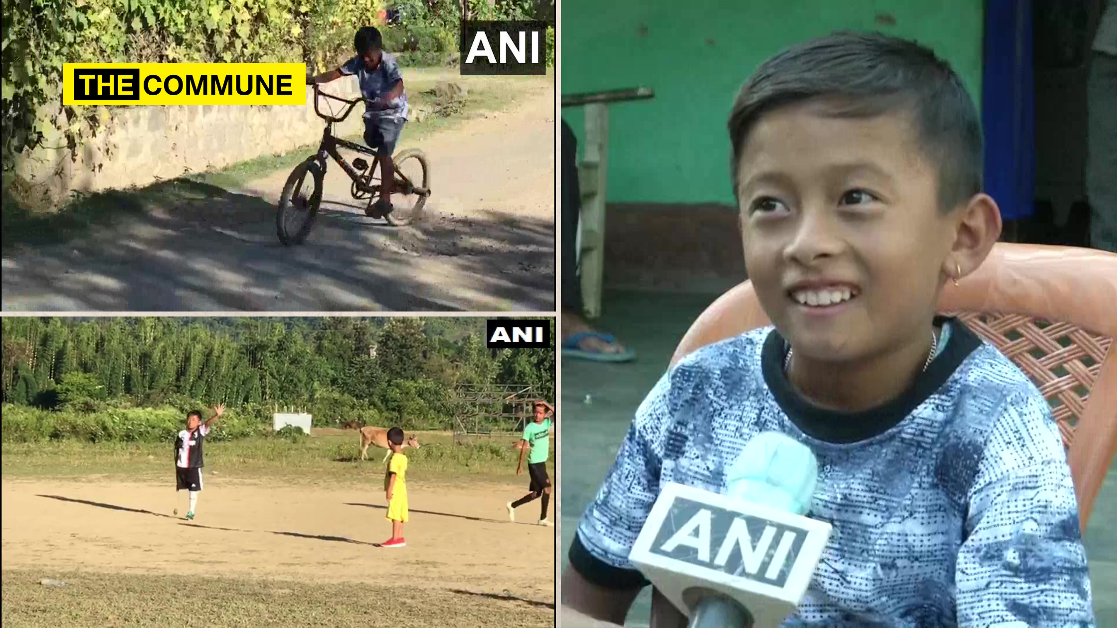 The 8-year old football player from Imphal who plays with a single limb