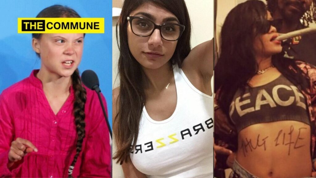 Mia Khalifa Greta Thunberg Rihanna farmer protests