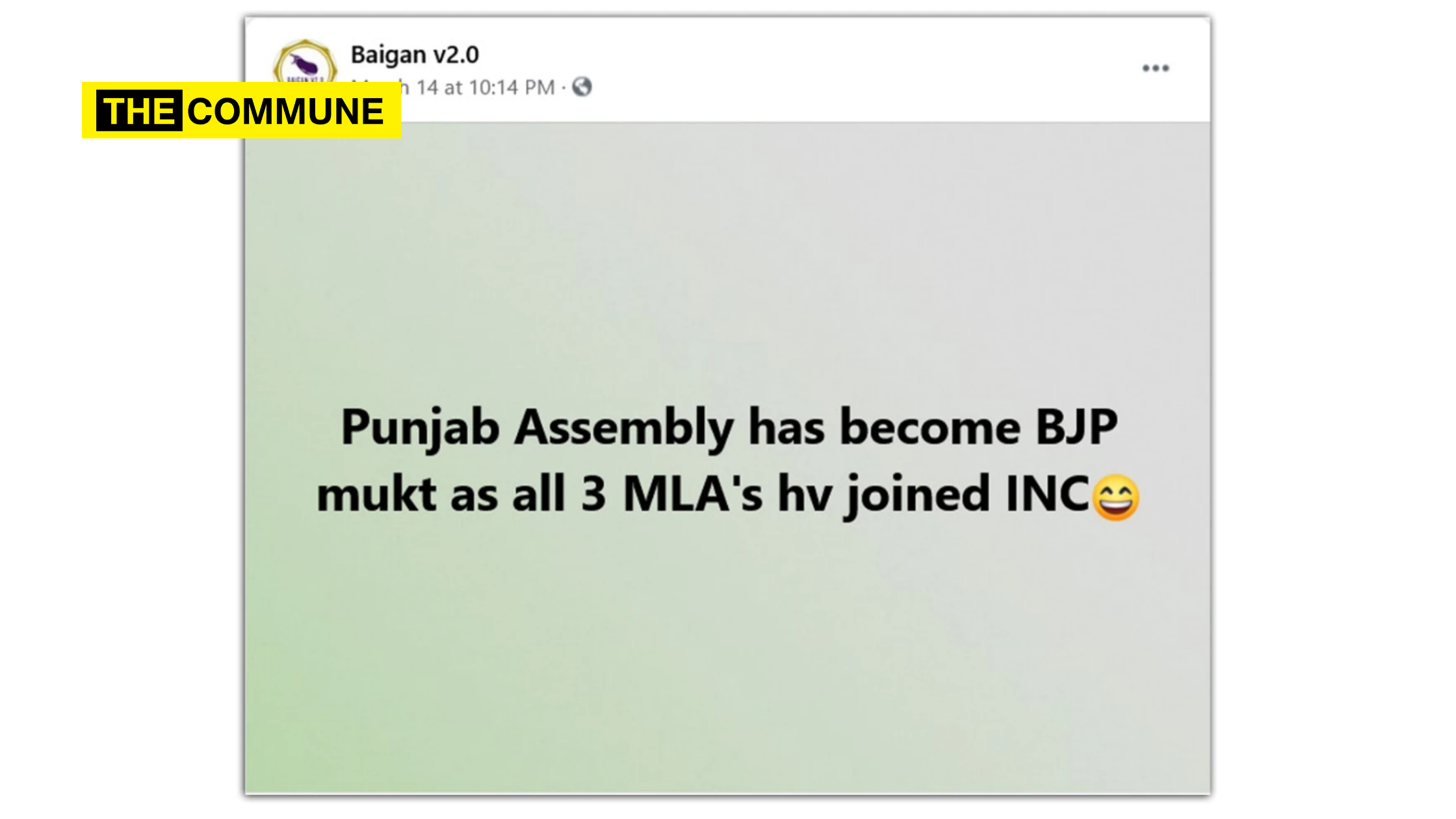 Fake news about Punjab BJP MLAs joining the Congress busted BJP Punjab Congress