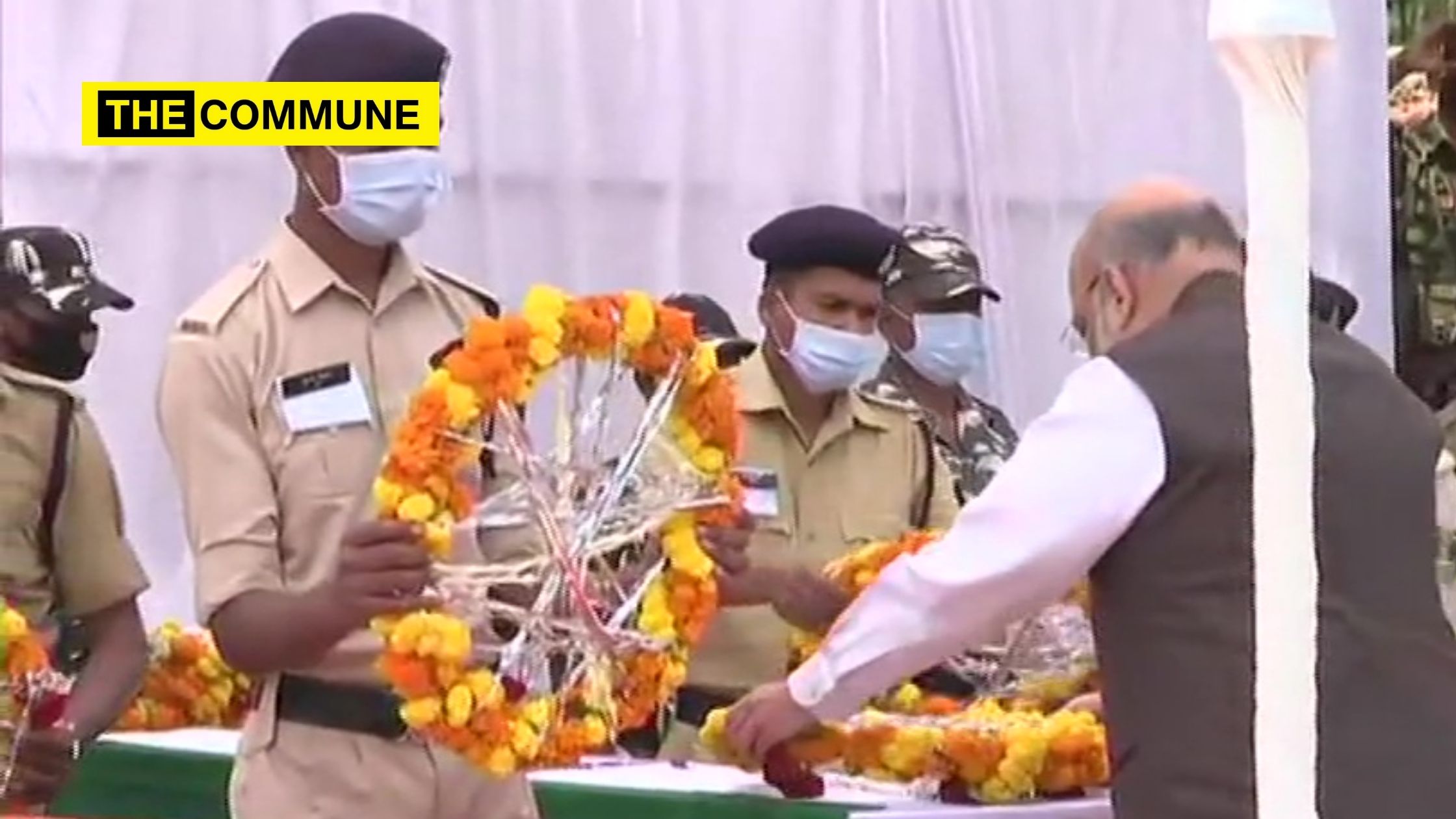Amit Shah and Chhattisgarh CM Baghel pay respects to security personnel killed in Naxal attack Chhattisgarh Naxal Amit shah