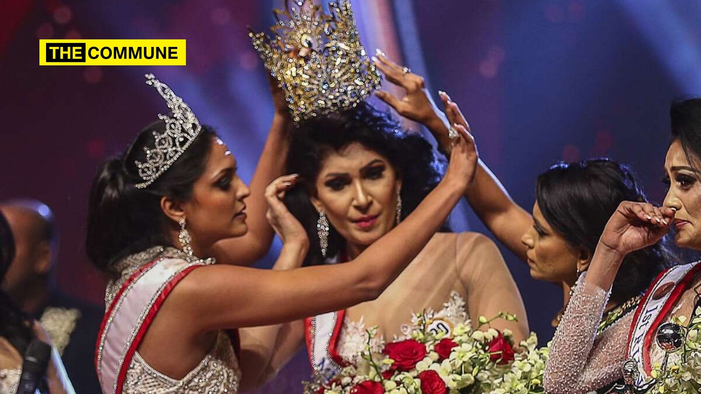 Watch how Mrs Srilanka breaks down after crown gets ‘snatched’ from her head