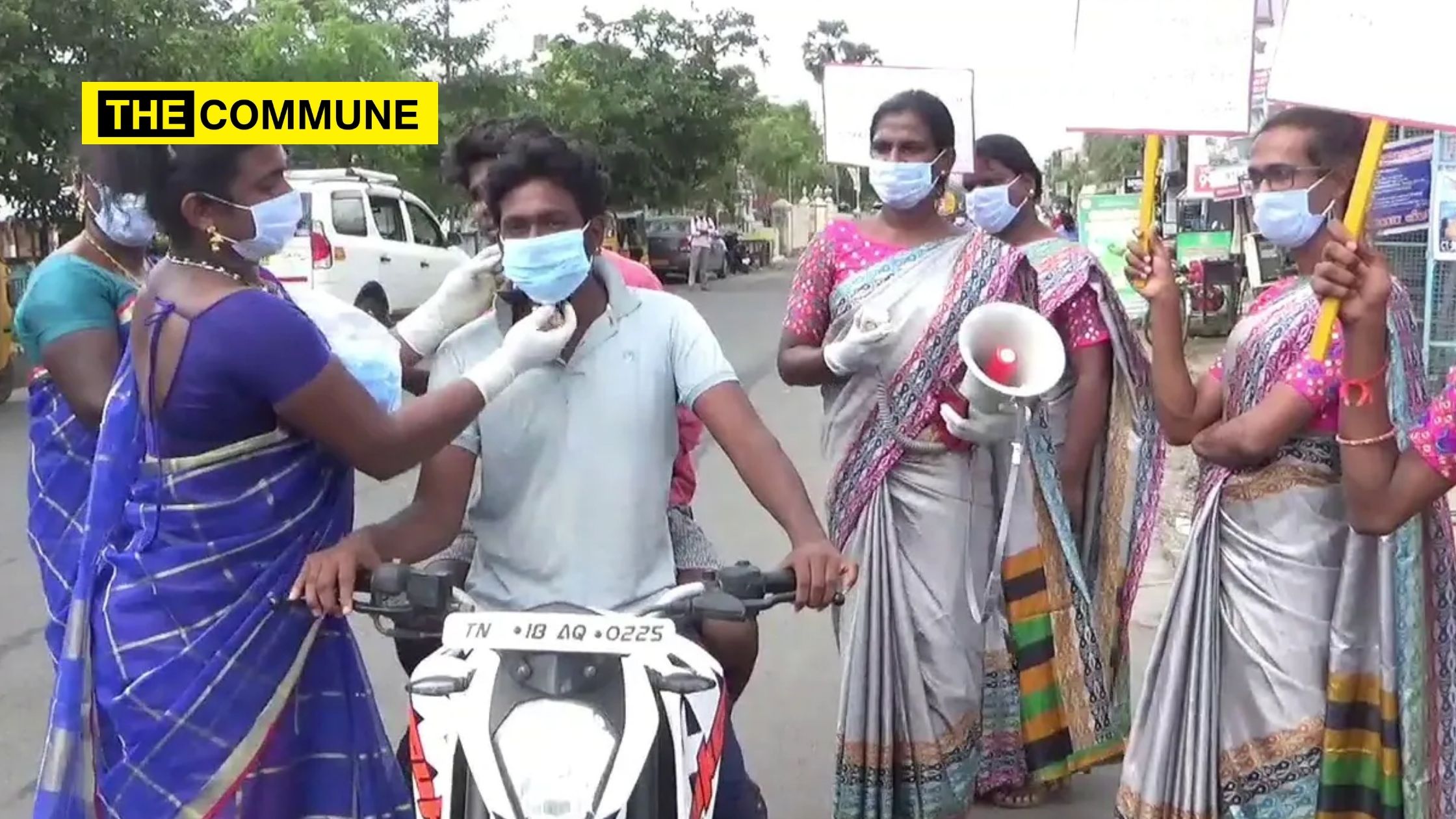 Transgenders take to the streets to create awareness against coronavirus