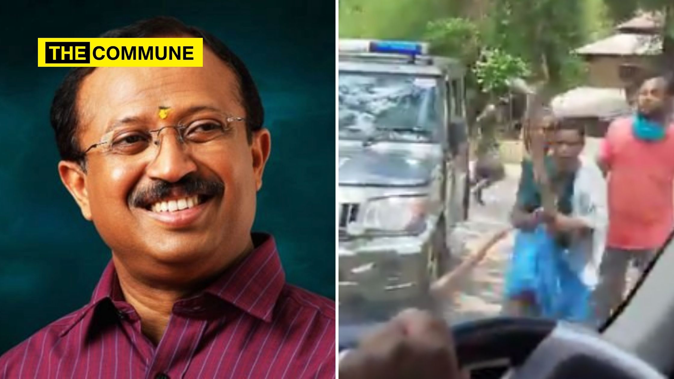 Union Minister V Muraleedharan’s car attacked by TMC goons in West Bengal’s Midnapore