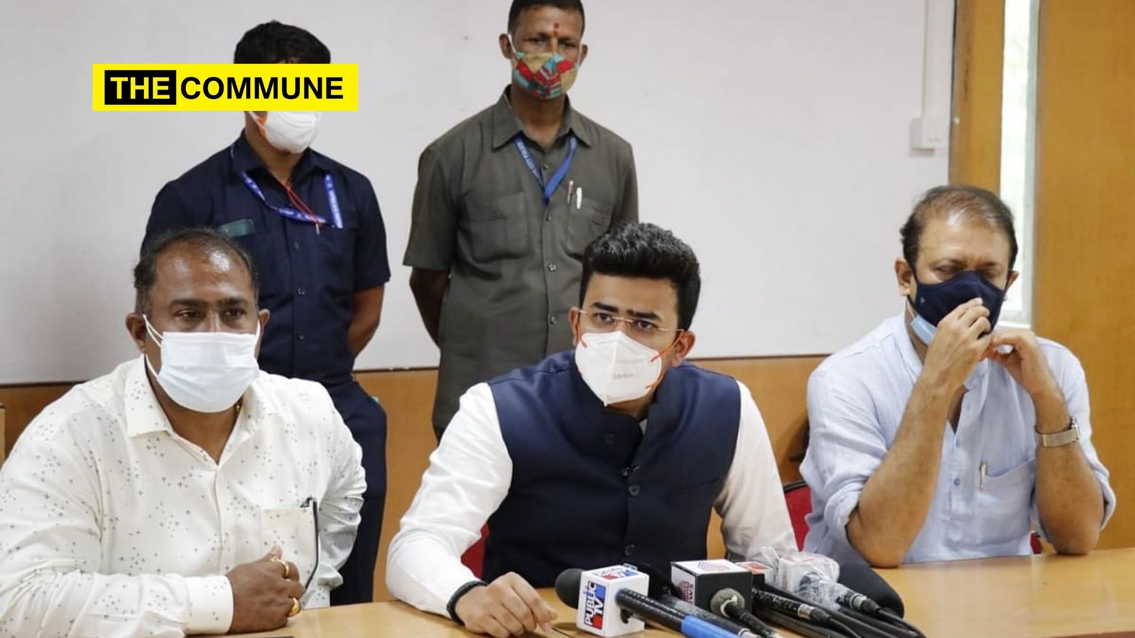 Tejasvi Surya unearths irregularities in bed allocation by BBMP officials Tejasvi Surya BBMP