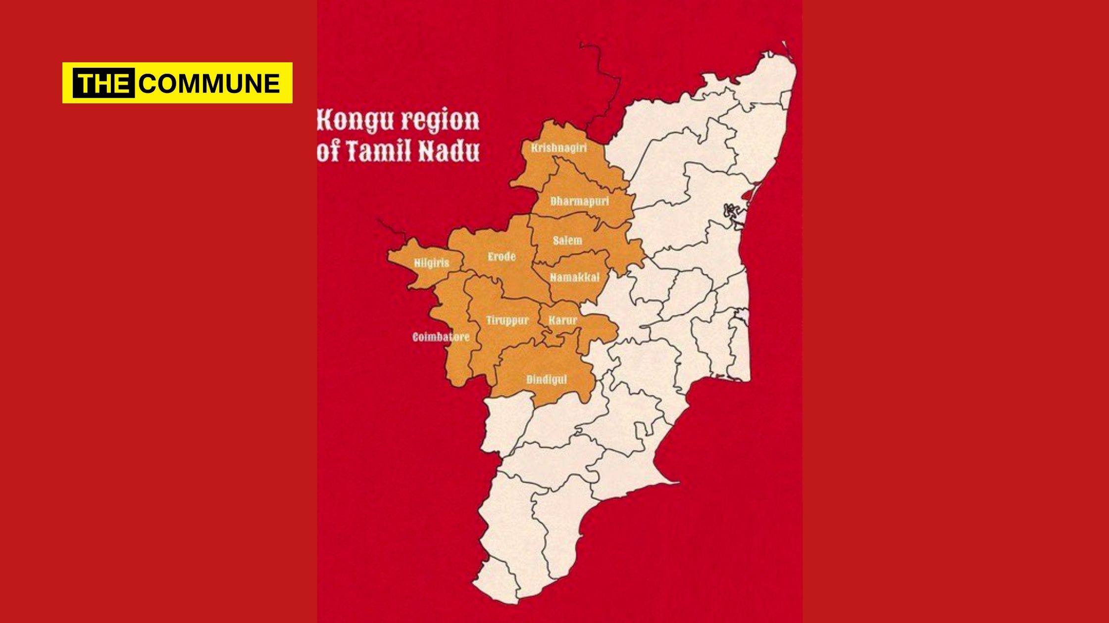 The need for a separate state of Kongu Nadu