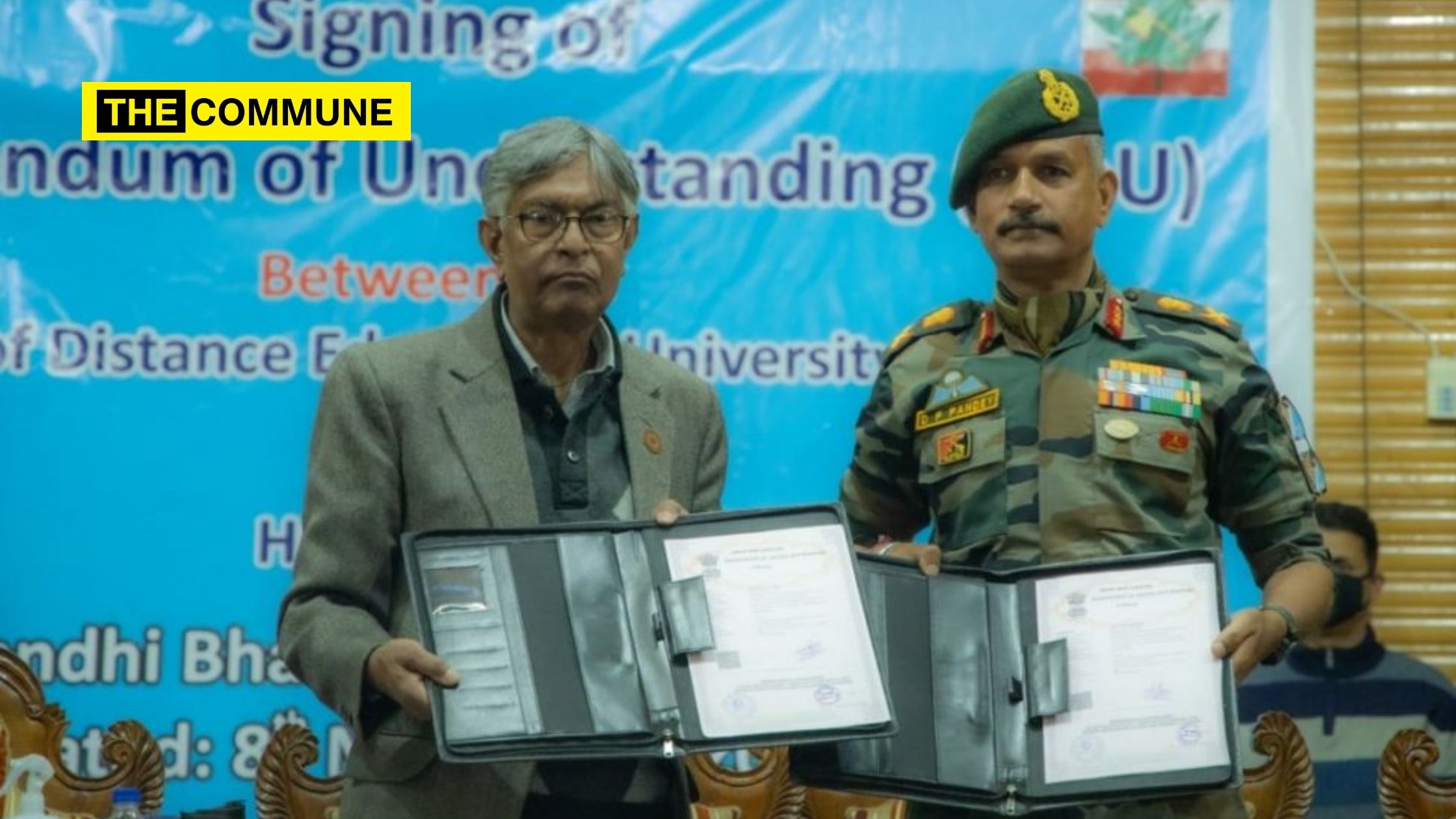 Srinagar-based Chinar Corps and University of Kashmir sign MoU for distance education