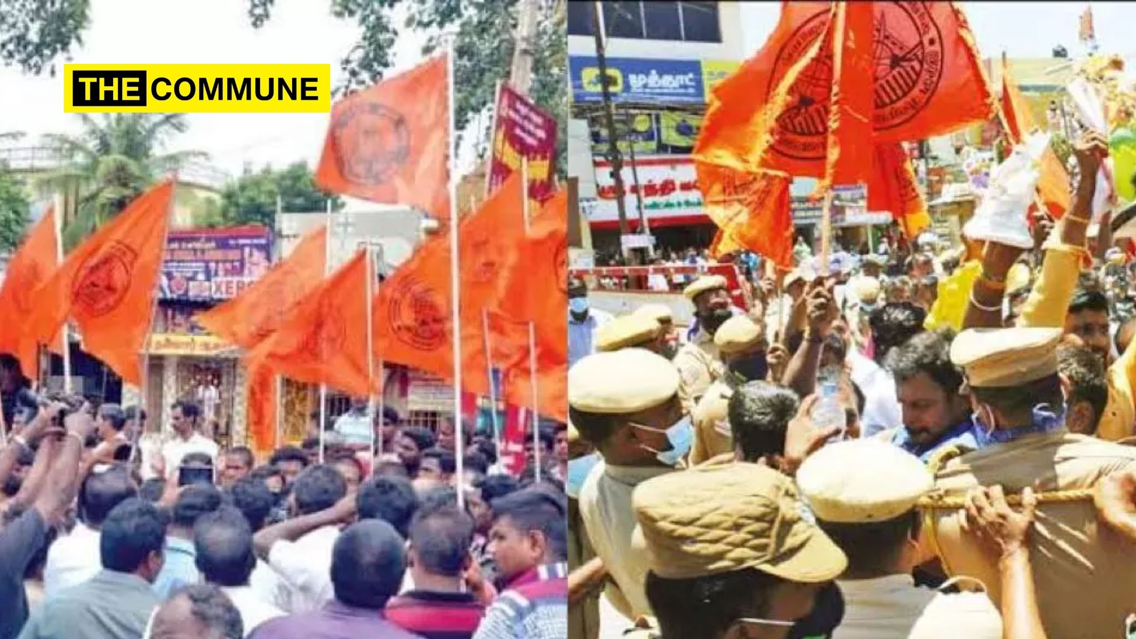 Police arrest protestors instead of those involved in conversion; Hindu Munnani protests