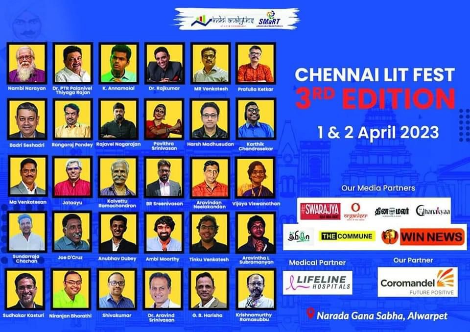 Chennai Lit Fest Is Back With Its Third Edition The Commune
