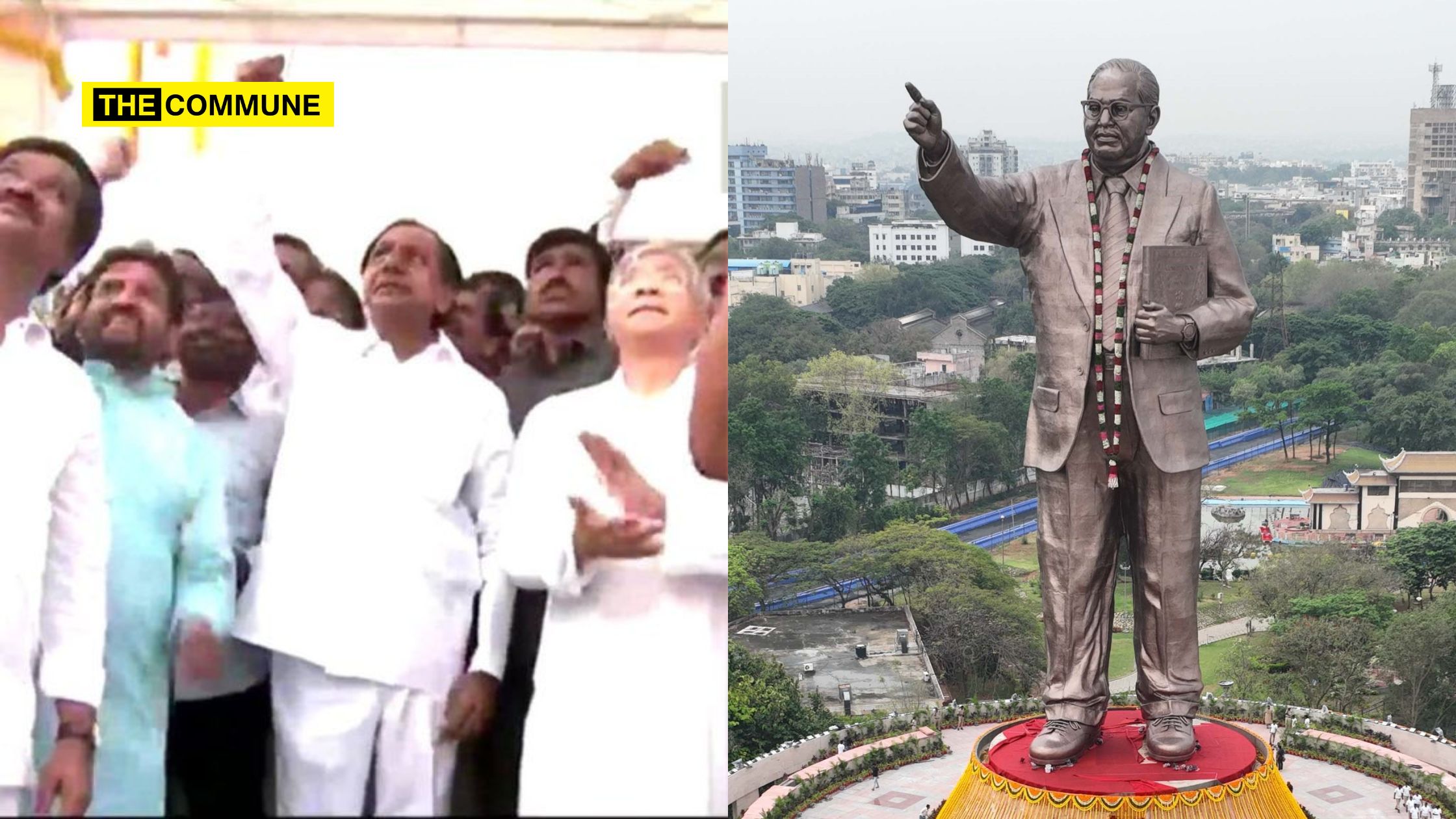 kcr k chandrasekhara rao ambedkar statue hyderabad