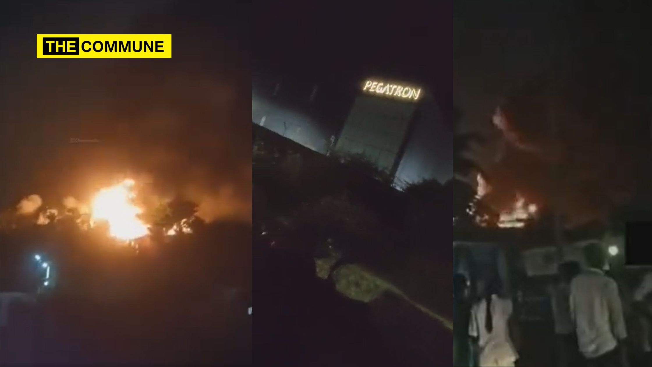 yaziki pegatron fire accident tamil nadu chennai mahindra world city apple
