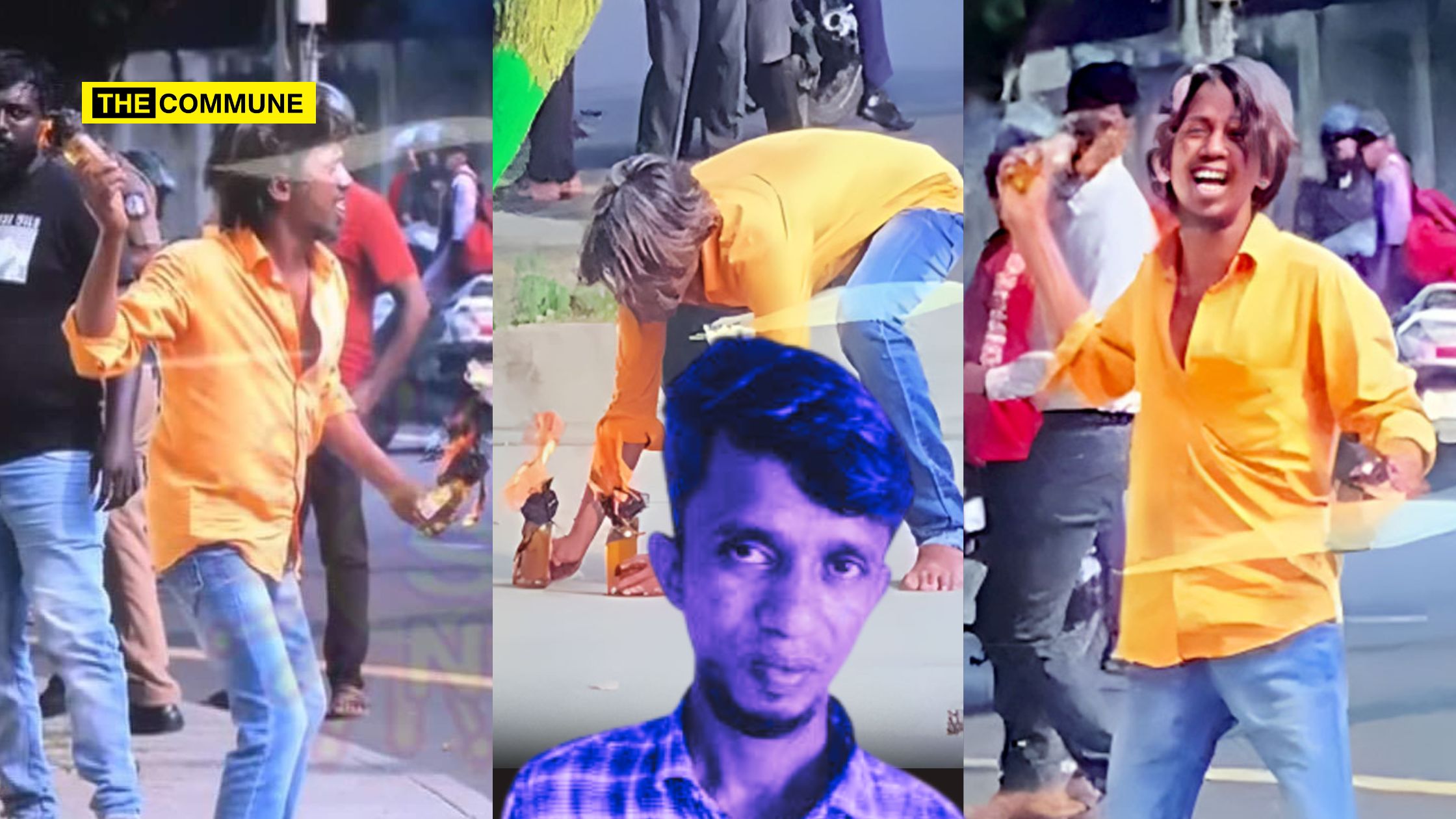 karukka vinoth dmk toolkit governor house petrol bomb cctv footage pictures orange shirt saffron tn police raj bhavan rn ravi