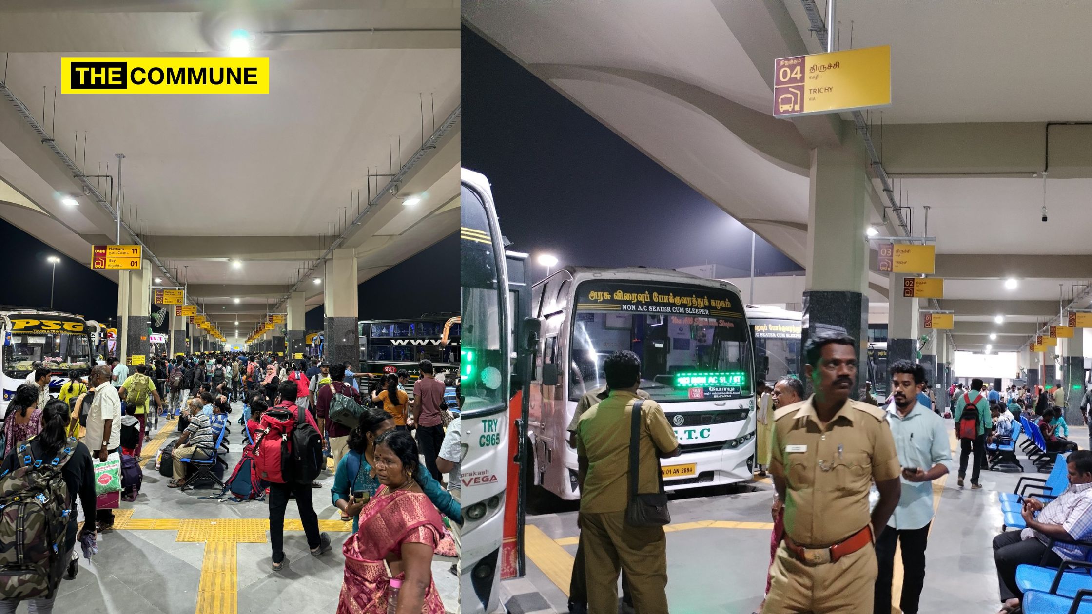 Chaos And Confusion Leaves Commuters In Disarray At Koyambedu; Asked To Board Buses At Kilambakkam Bus Station