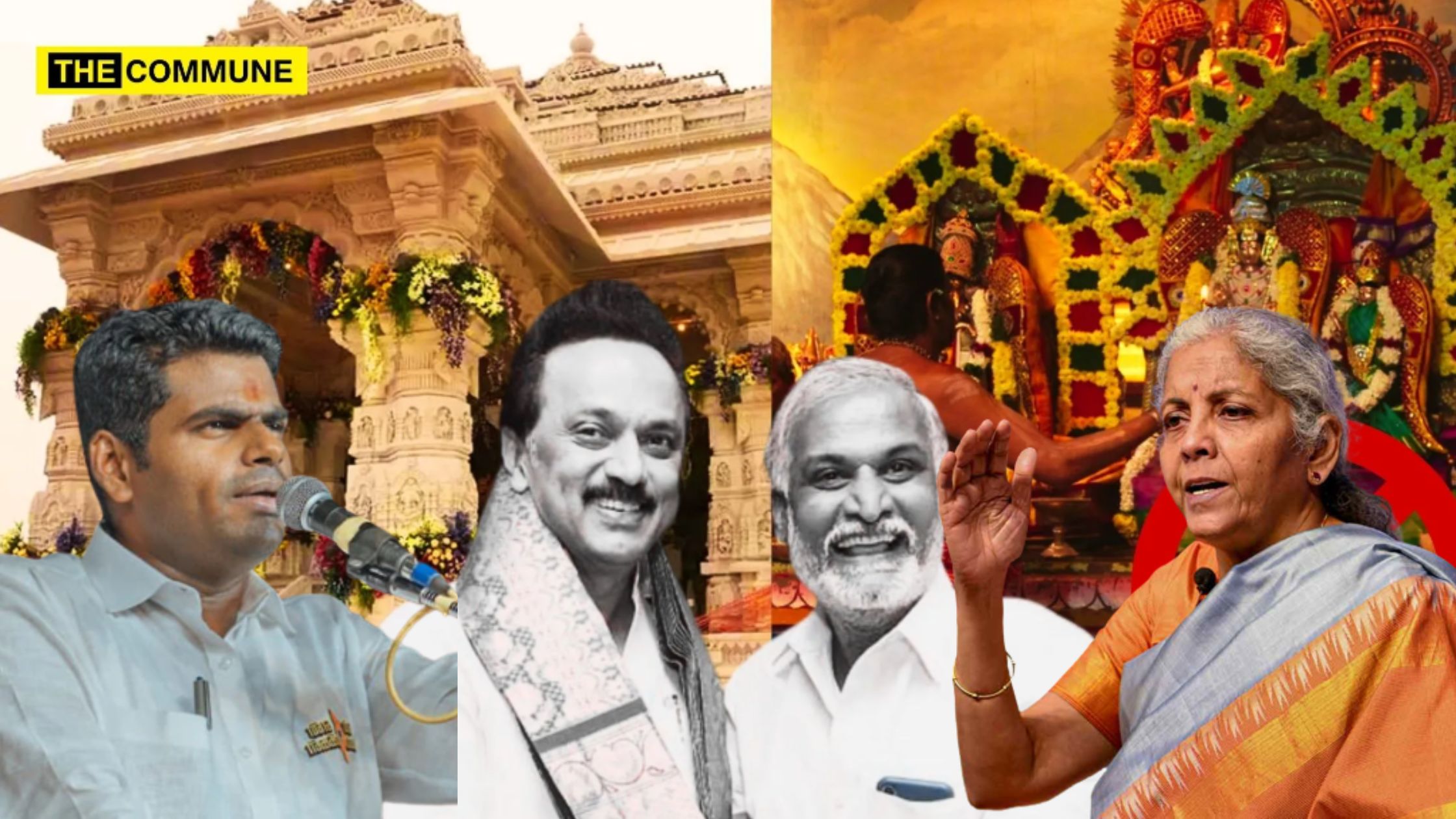 nirmala sitharaman annamalai sekar babu hrce stalin tn govt dmk ban ayodhya ram mandir pran prathishta