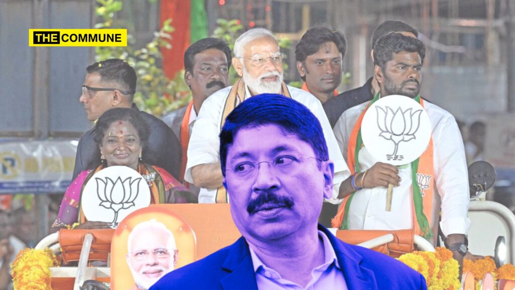 dayanidhi maran modi roadshow circus west mambalam pondy bazaar chennai bjp dmk.jpg