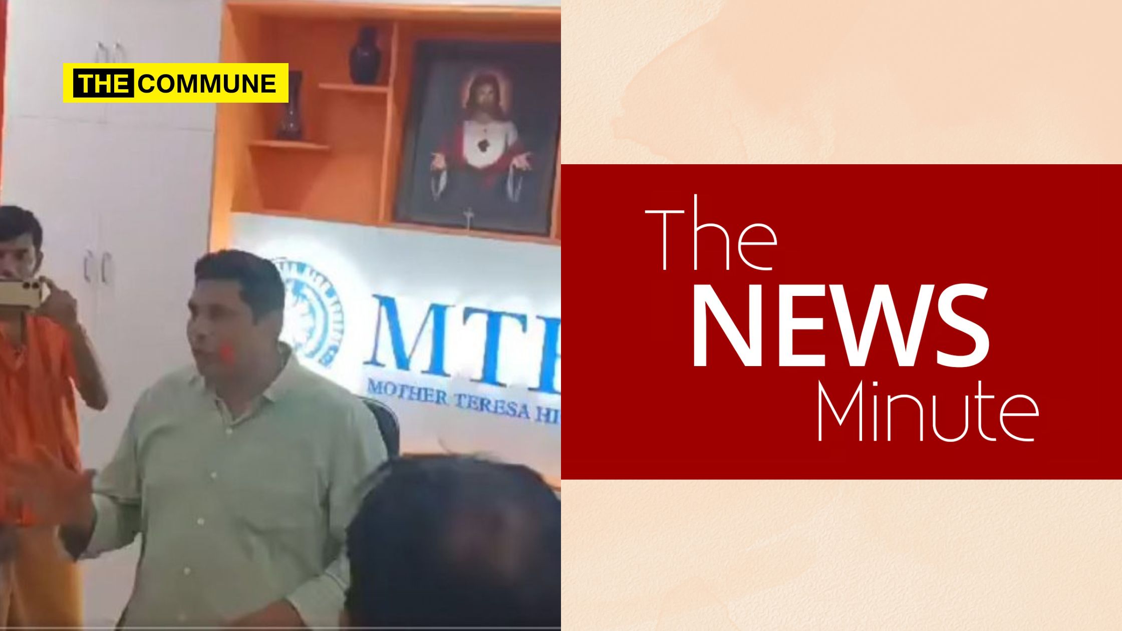 the news minute tnm telangana mother teresa catholic school vandalism hanuman deeksha saffron