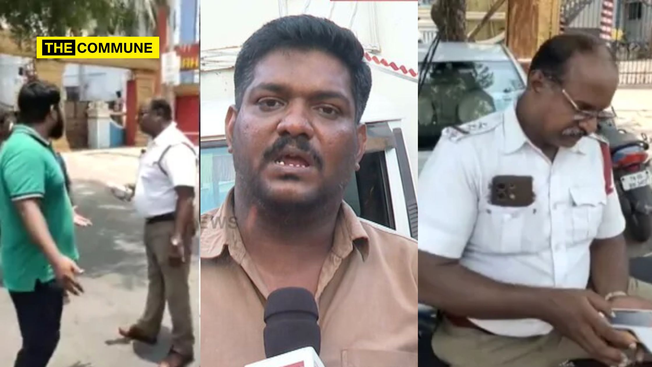 Video Of Alleged Chennai Traffic Police Wearing No ID Imposing Fine On Goods Carrier Driver Goes Viral, Driver Says Fine Imposed For No Reason