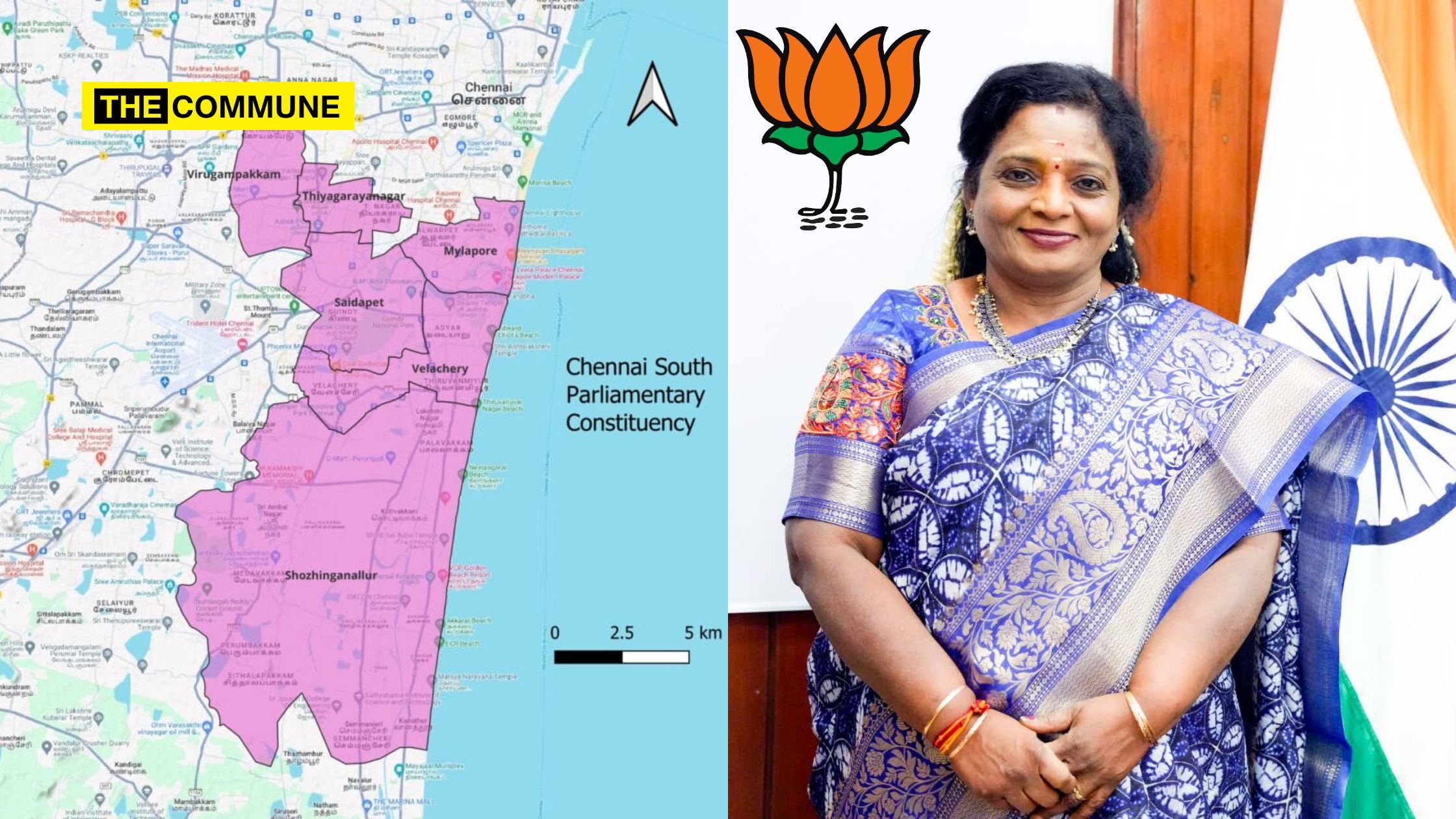 south chennai parliamentary constituency tamilisai soundararajan sg suryah bjp dmk admk votes elections