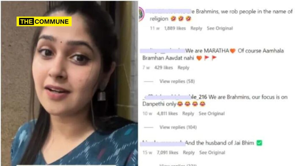 Mansi Kulkarni received casteist hate for a video on Brahmin habits.