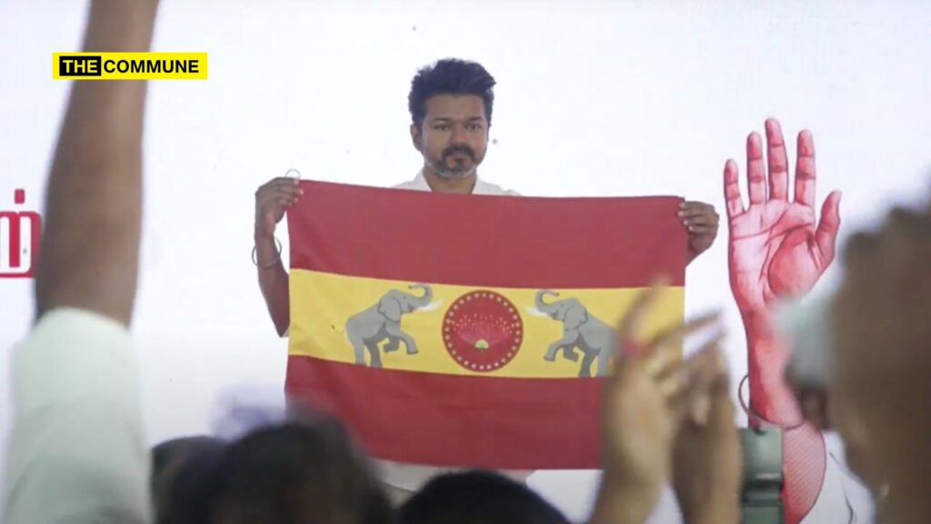 Actor And Tamilaga Vettri Kazhagam Head Vijay Unveils Party Flag With Anthem