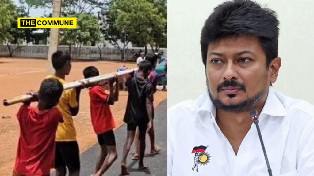 Children Made To Do Manual Labour For Sivagangai Event Welcoming DMK Scion Udhayanidhi Stalin  