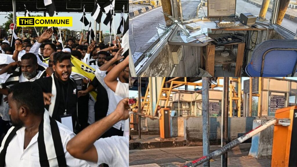 MMK Protests Toll Fee Hikes In TN, Vandalize Trichy Toll Booth Amid Widespread Demonstrations