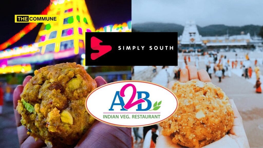 Streaming app Simply South and eatery A2B are some of the companies milking the Tirupati Laddu adulteration issue to promote themselves.