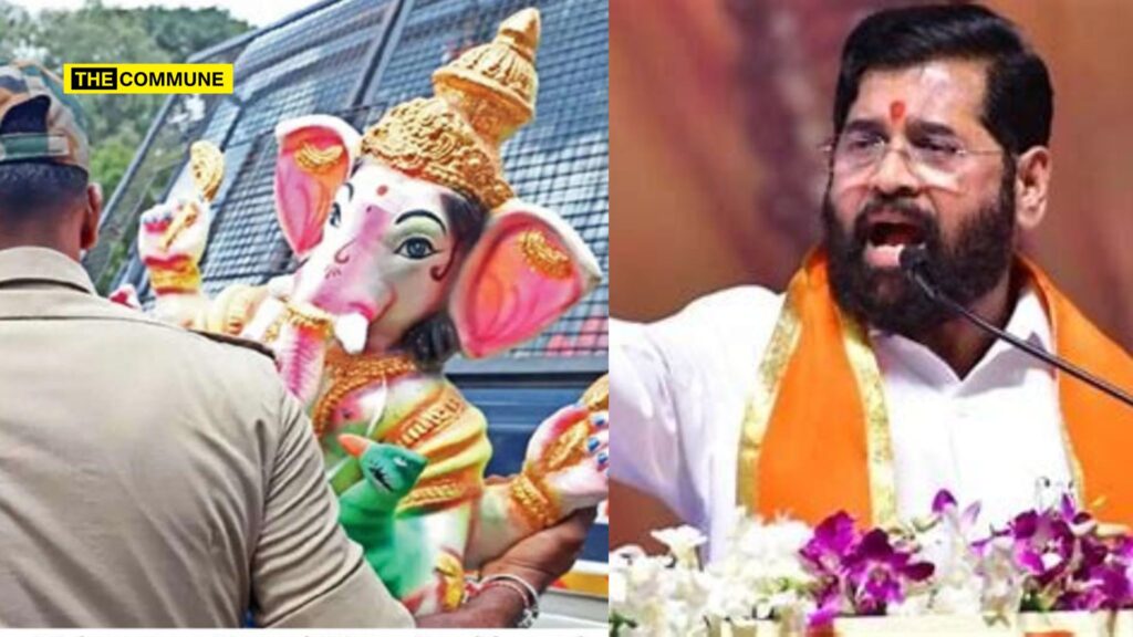 Eknath Shinde Slams Cong-Led Govt In K'taka As Mandya Cops 'Hold Back' Ganpati Idol