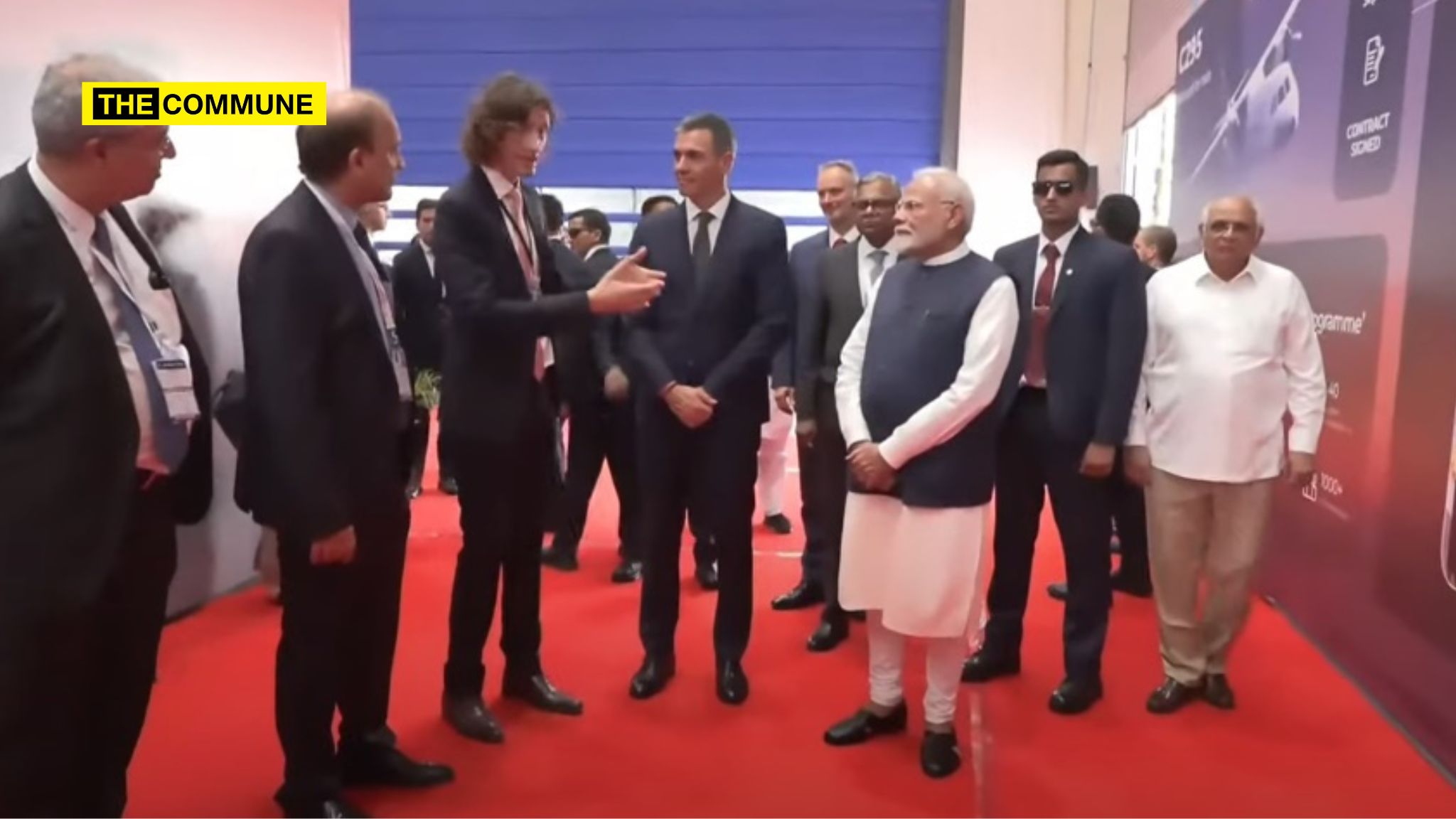 PM modi-spanish prez-gujarat Symbol Of New Work Culture Of New India: PM Modi On Tata-Airbus C-295 Facility In Gujarat.