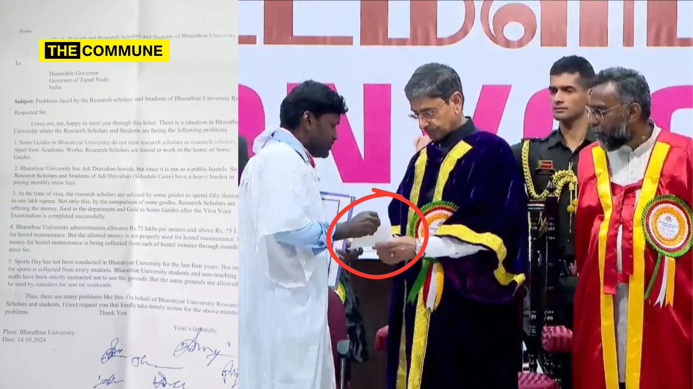 PhD scholar exposes student exploitation at Bharathiar Univ.