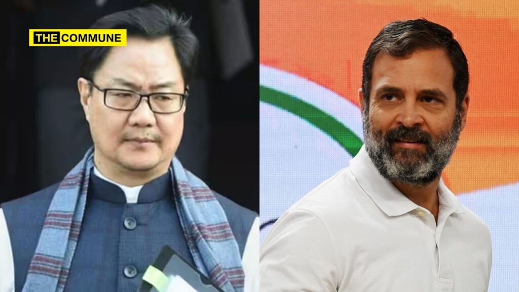 Kiren Rijiju, Rahul Gandhi