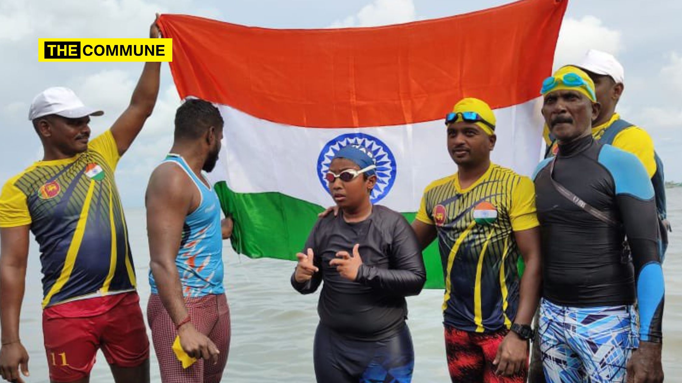 Chennai Special Needs Kid Creates Record By Becoming Youngest To Swim   Chennai Lakshay Youngest Swimmer Special Needs Palk Strait Thalai Mannar World Record 