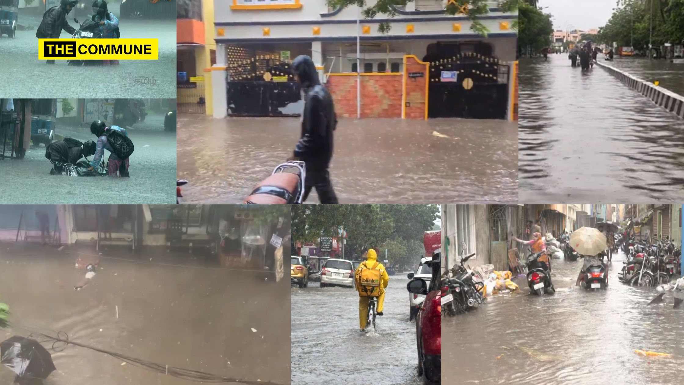 floods chennai rain nem monsoon rainy season Floods Inundate Many Areas In Chennai As Citizens Suffer Under Dravidian Model