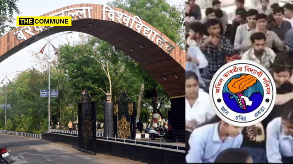 ABVP Protests At Barkatullah University Over Alleged Harassment & Time Limit Of Female Students by Hostel Warden