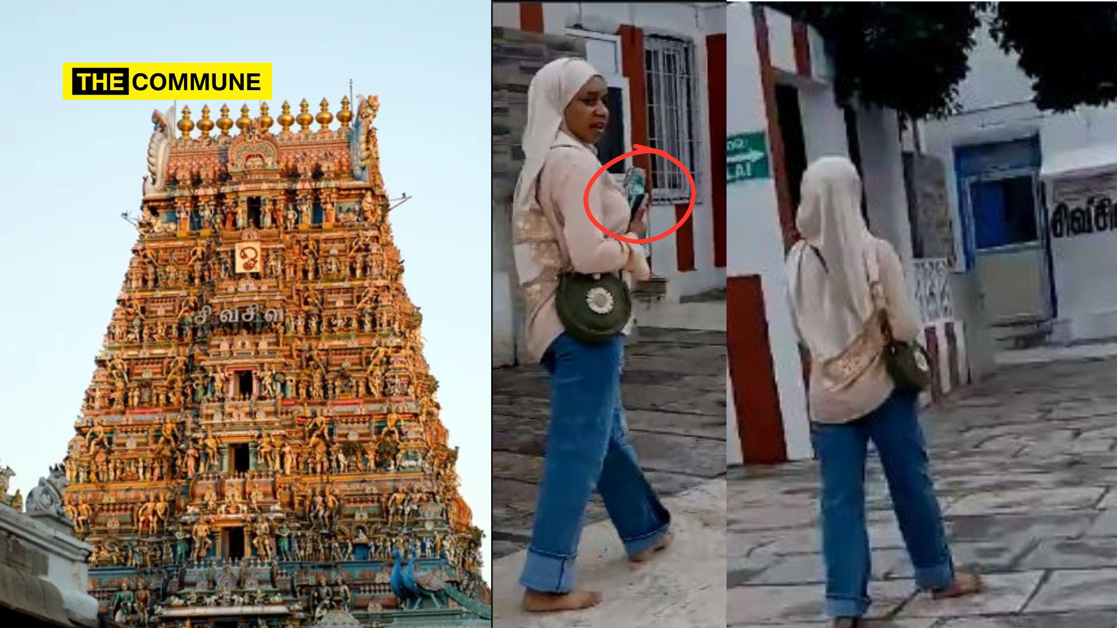Hindu Munnani Slams Officials For Inaction After Hijab-Clad Woman Filmed Chennai's Kapaleeswarar Temple.