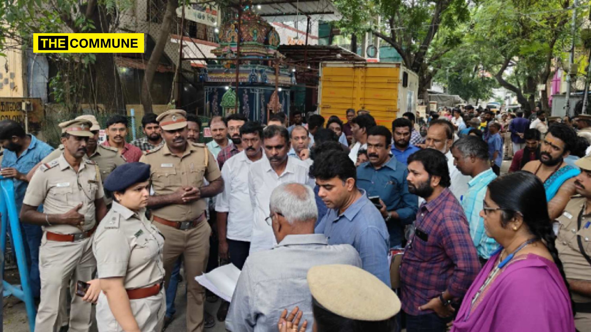 Corporation Officials Arrive To Demolish 40-Year-Old Vinayagar Temple In Chennai’s Arumbakkam Citing Court Order, Devotees Protest