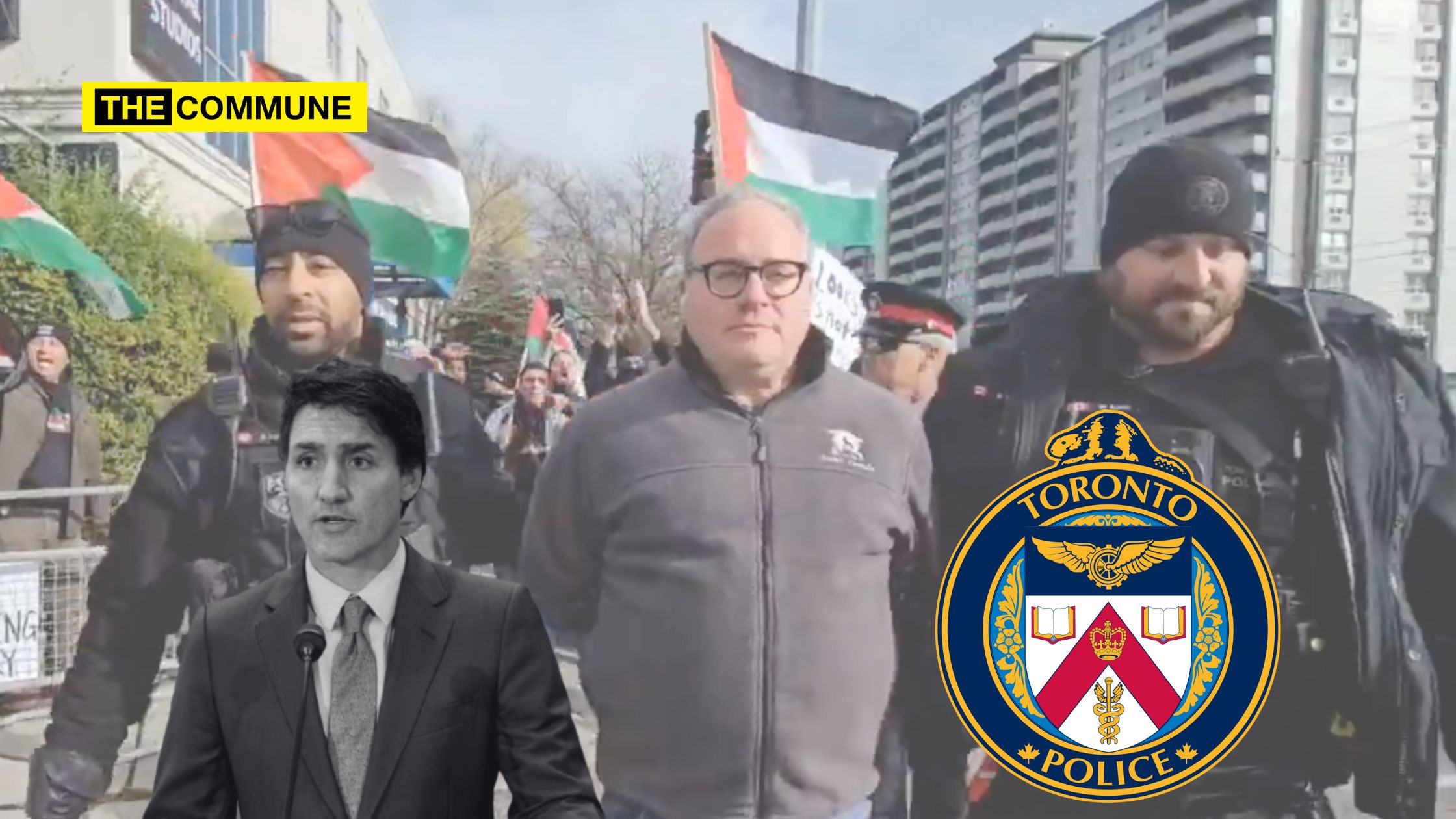 justin trudeau toronto police ezra arrest pro hamas jewish israel palestine Jewish Journalist Ezra Levant Arrested at Pro-Hamas Rally in Toronto For ‘Breaching Peace' In Trudeau's Canada