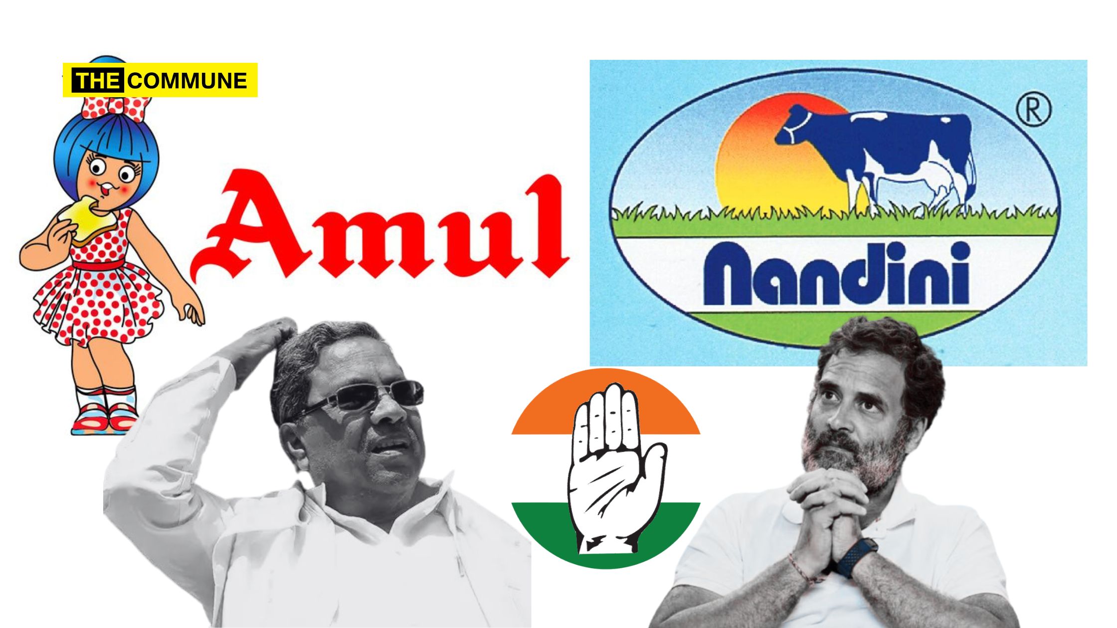 Congress's Double Standards - Pushes Nandini Nationally After Blocking Amul Locally