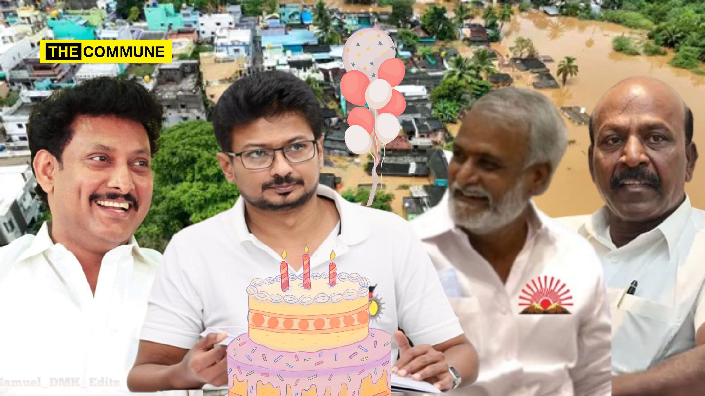 Dravidian Model DMK Ministers Hold Birthday Parties Titled 'Udhaya Naal' To Commemorate Udhayanidhi Stalin's Birthday Amidst Cyclone Fengal Ravage While TN grapples with Cyclone Fengal, DMK ministers are busy hosting Udhaya Naal birthday parties.