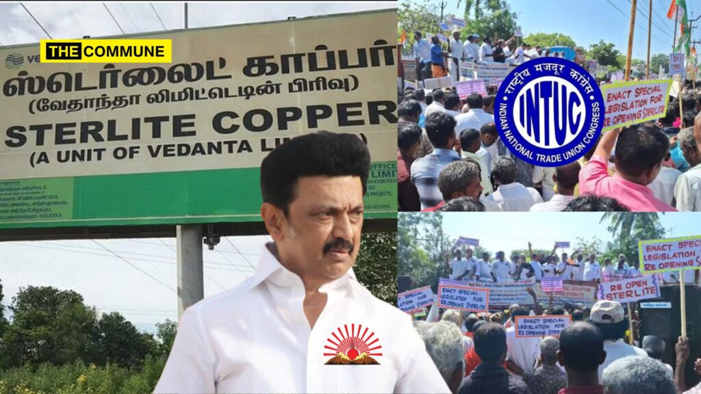 Thoothukudi: INTUC Protests Demanding Reopening Of Sterlite Copper Plant