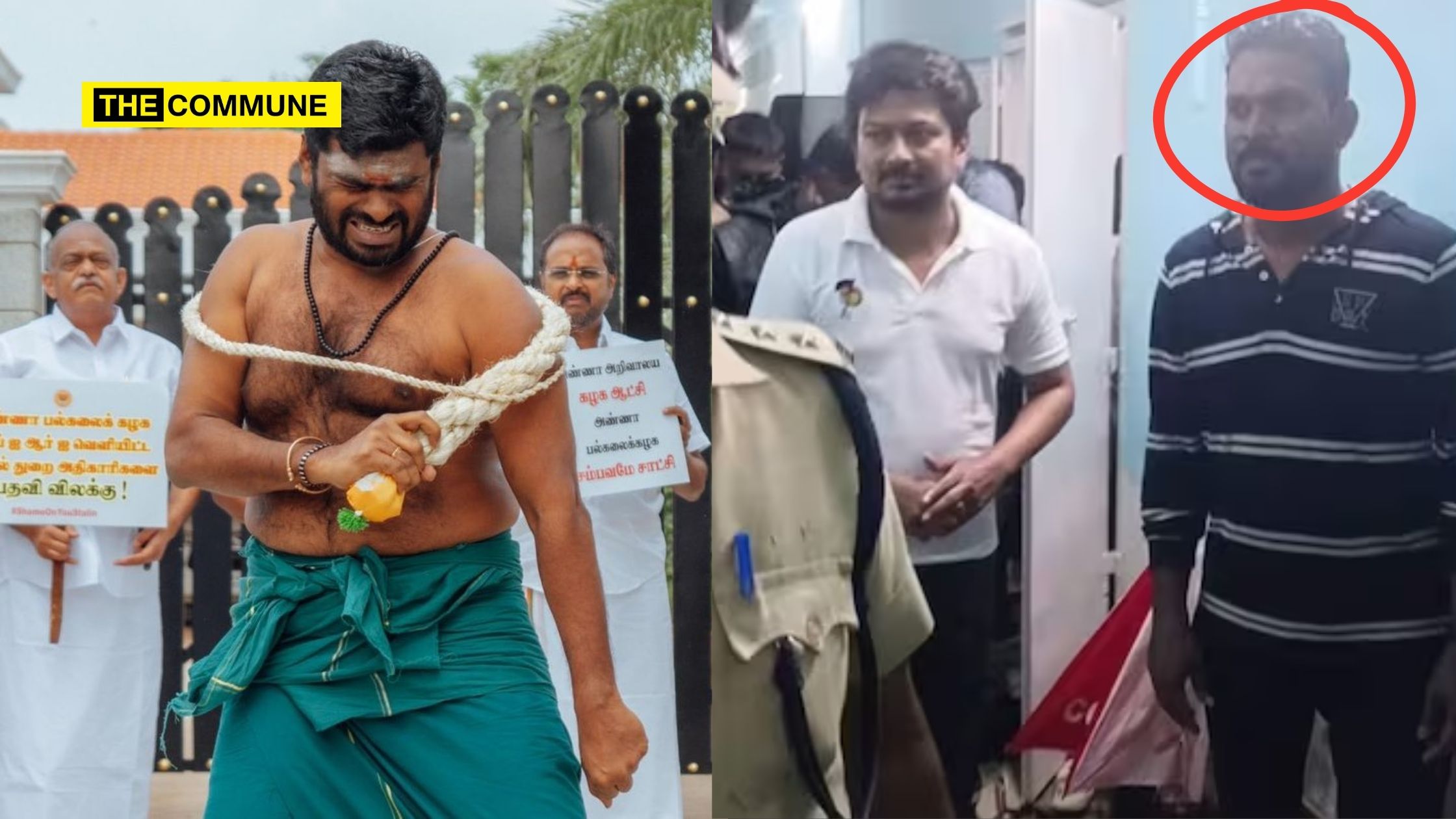TN BJP Chief Annamalai Lashes Himself In Protest Against DMK Govt's Apathy Over Anna University Sexual Assault Case TN BJP Chief Annamalai Lashes Himself In Protest Against DMK Govt's Apathy Over Anna University Sexual Assault Case