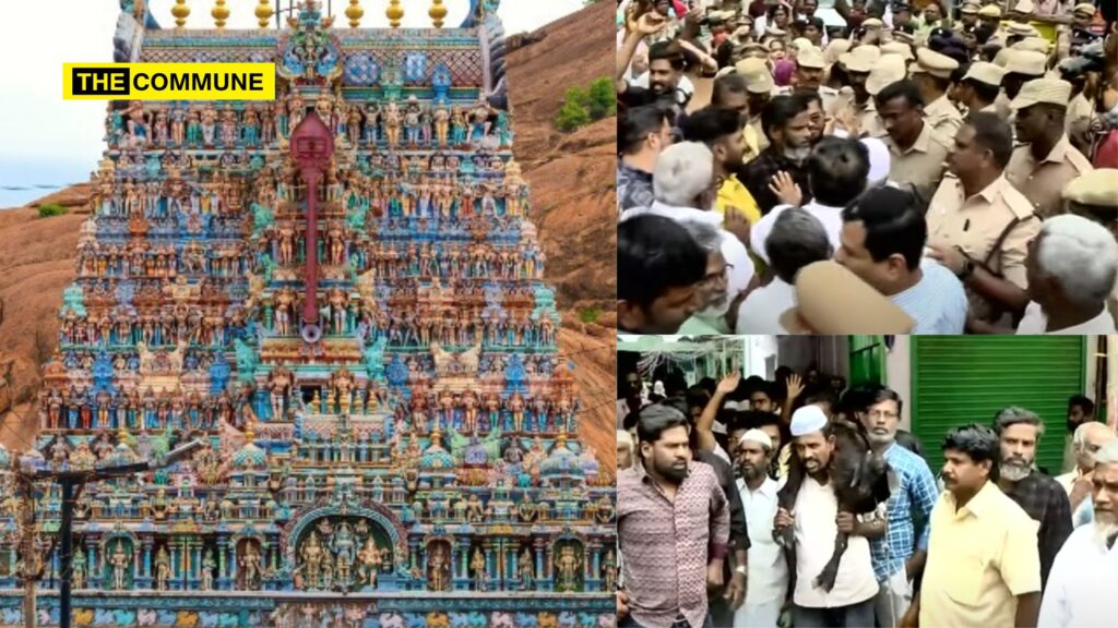 Heavy Police Deployment And Barricades To Prevent Animal Sacrifice By Islamists At Thiruparankundram