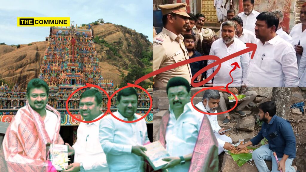 Islamists Along With DMK-Ally IUML MP Who Is Also TN Waqf Board Chairman Provoke Hindus By Having Non-Vegetarian Food At Sacred Thiruparankundram Murugan Temple Hill