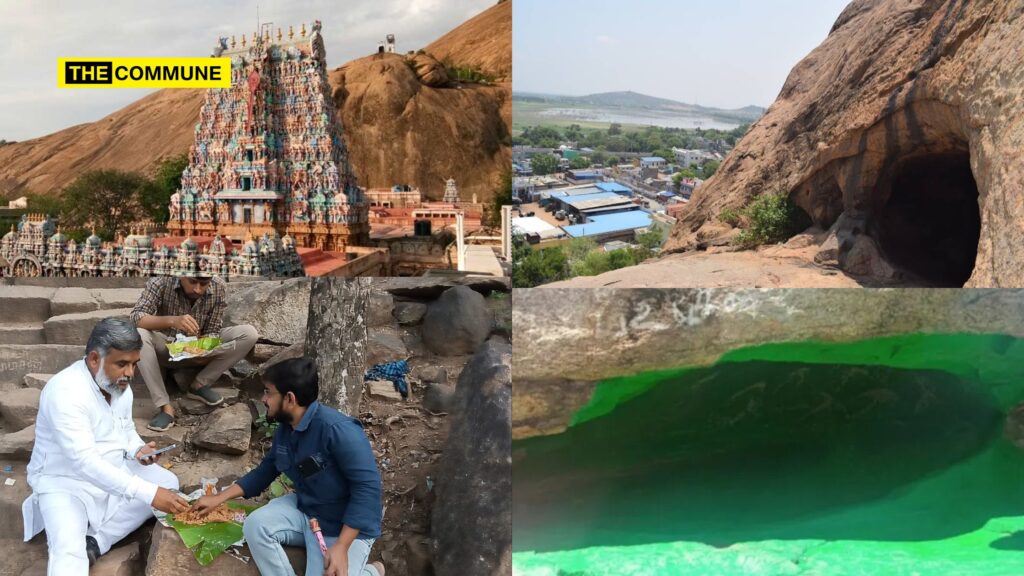 Jain Caves Painted 'Green' At Thiruparankundram Hill Amidst Islamists Attempt To Rename It As 'Sikandar' Hill, DMK-Ally IUML MP Nawas Kani Had Earlier Gone With Islamists To Have Non-Veg Food At Hill