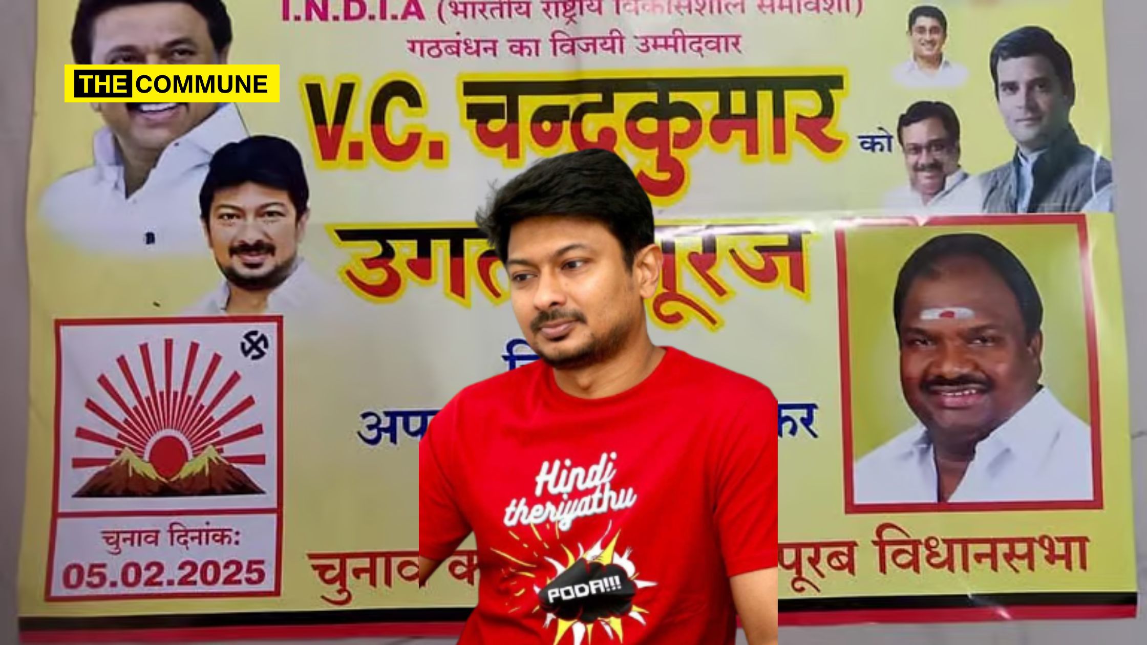 DMK published Hindi leaflets - Mathdhaan Karein Ugatha Suraj - exposing a stark contradiction in the party’s long-held anti-Hindi stance.