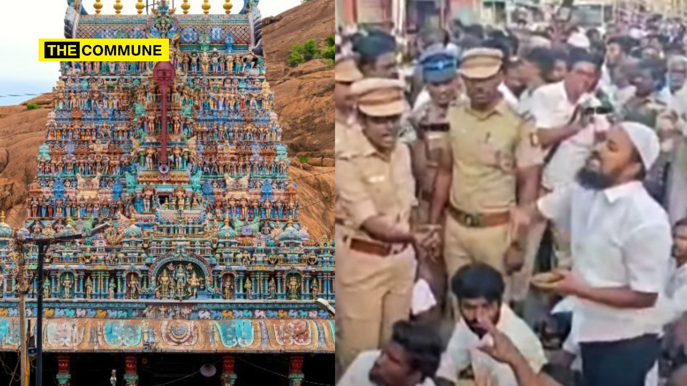 Muslim Protesters Clash With Police Over Prayer Rights At Thiruparankundram Hill Madurai Detained Islamist Protesters Clash With Police Over Prayer Rights At Thiruparankundram Hill Madurai, Detained