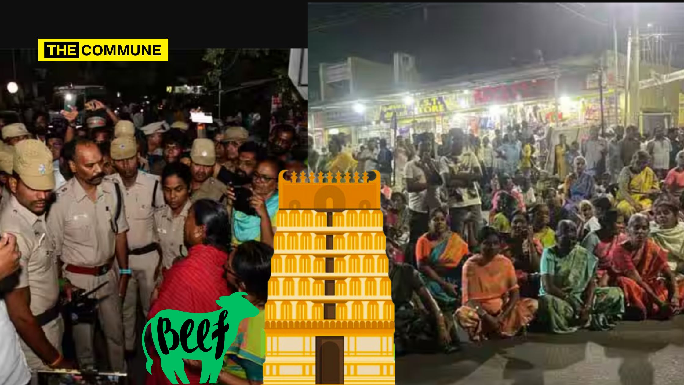 Beef Stall Near Veeramathi Amman Temple Ignites Protests In Coimbatore; BJP TN Functionary Subramani Arrested